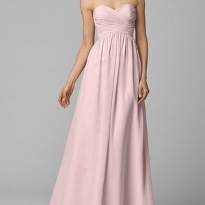 Pearl pink bridesmaid gown